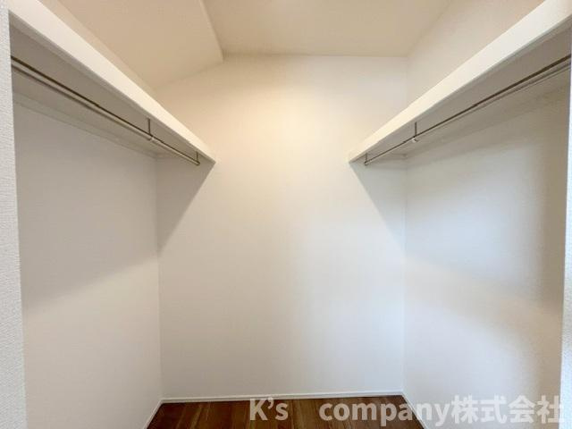 ◎茅ヶ崎市室田3丁目　新築戸建　1号棟の収納|洋室7.5帖のウォークインクローゼット☆