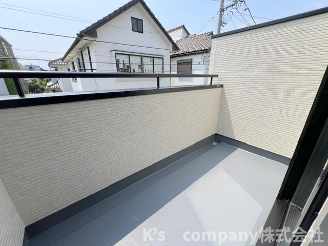 ◎茅ヶ崎市室田3丁目　新築戸建　1号棟のバルコニー|洋室6帖に面しているバルコニー☆