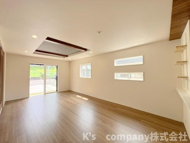 ◎茅ヶ崎市室田3丁目　新築戸建　1号棟の居間・リビング|リビング広々22帖◇