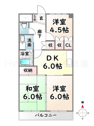 【間取り】 | エミールⅡ【名古屋市賃貸・RC造】