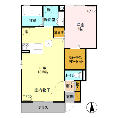 ヒルサイドテラス Ｃの間取り
