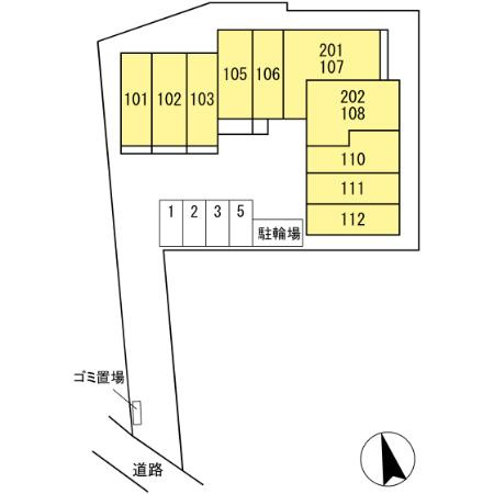 グラナーデ高井戸東の区画図