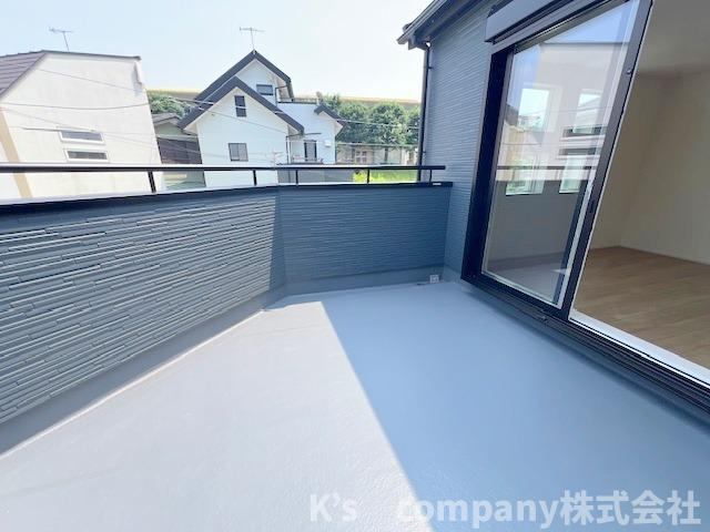 ◎茅ヶ崎市室田3丁目　新築戸建　2号棟のバルコニー|ワイドバルコニー☆