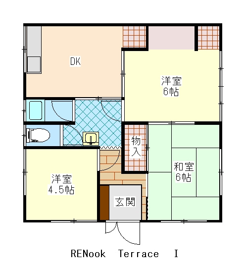 RENook　Terrace　Ⅰの間取り