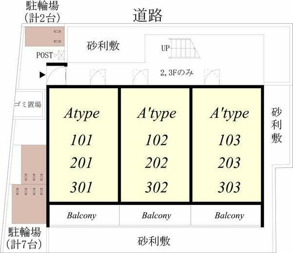 リブリ・千成の区画図