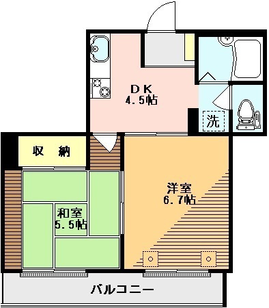 ベルレ石川台の間取り