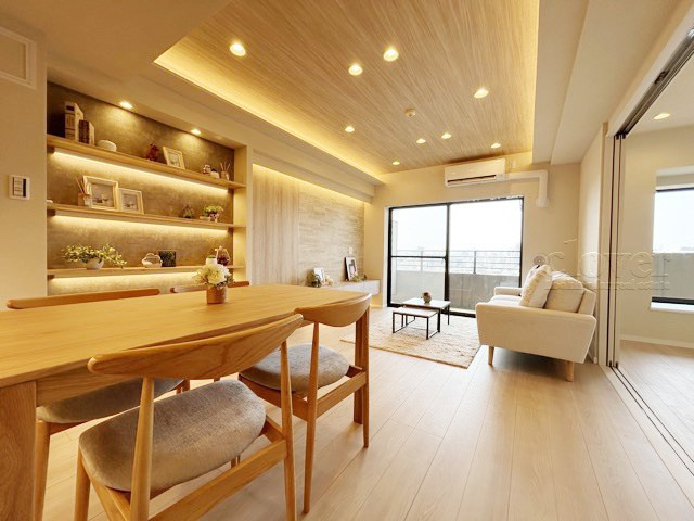 【居間・リビング】 | ライオンズプラザ新板橋 | 広くスペースをとってあるLD。この空間に、どのように家具を配置していくのかを考えるのが、住宅購入時のなによりの楽しみです。～即日のご見学可能～　お問合せはお気軽にどうぞ。
