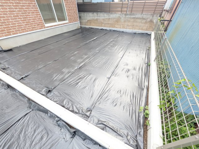 我孫子市湖北台　第25　新築戸建て　2号棟の庭|日当たりや広さを現地で体感してください。理想のガーデニングや家庭菜園を始めてみませんか。