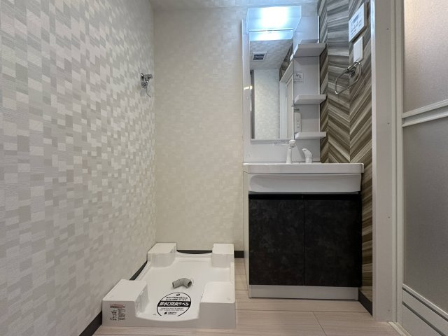 S-RESIDENCE野並駅前broadの洗面所|コンパクトで使いやすい洗面所