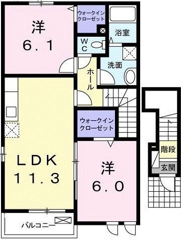 プロムナード瀬野Ｂの間取り