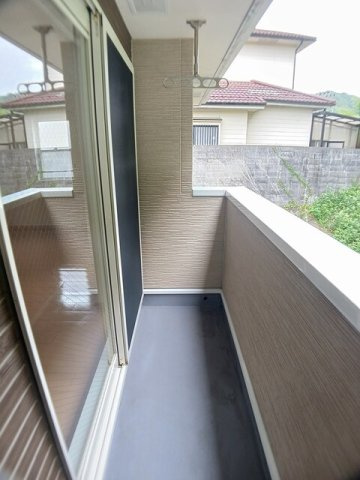 グレイスフルＫのバルコニー|陽当たり良好なバルコニーです