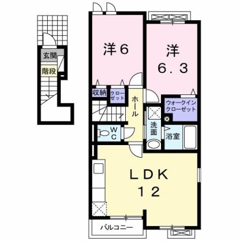 グレイスフルＫの間取り