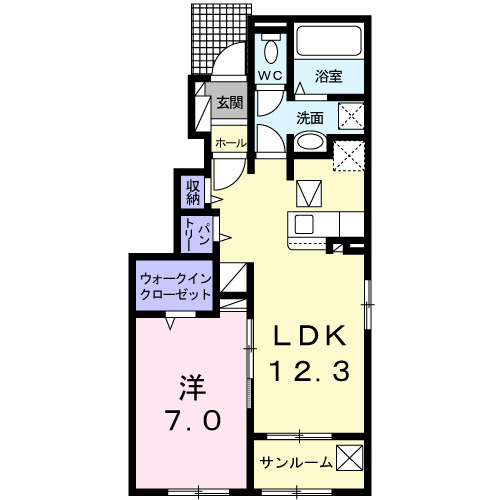 サニー　Ｓの間取り
