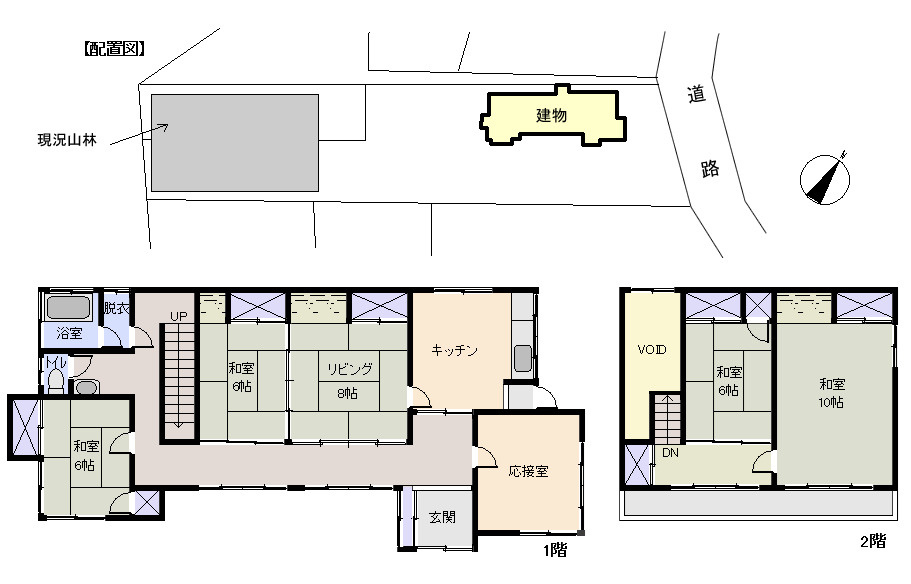 山形県　酒田市黒森の土地図