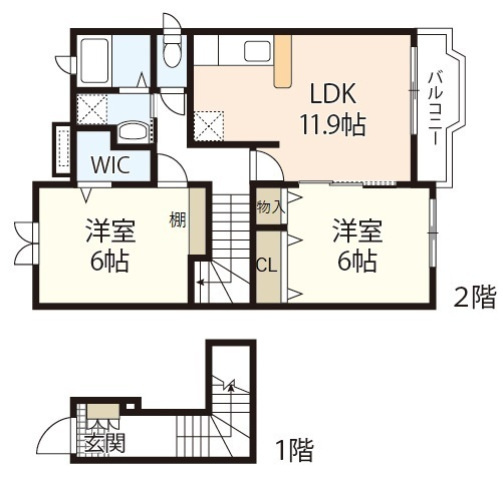 【間取り】 | セイバリーＡ棟