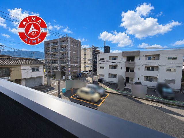 福岡市南区皿山3丁目第3-4棟（1号棟）の展望|窓から緑が見える物件も魅力的です。