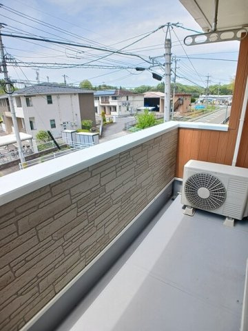フラット　ヒルズ　Ⅱのバルコニー|陽当たり良好なバルコニーです