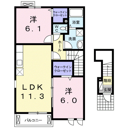 フラット　ヒルズ　Ⅱの間取り