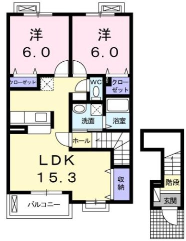 クレメントの間取り