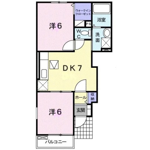 グリーンパルⅡ－Ａの間取り