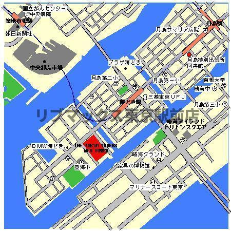 【地図】ＴＨＥ　ＴＯＫＹＯ　ＴＯＷＥＲＳ　ＭＩＤＴＯＷＥＲ