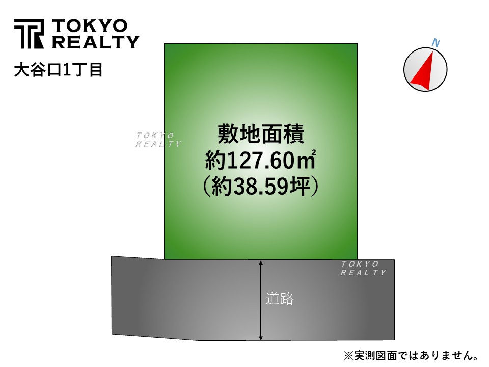 【TOKYO BASE】板橋区大谷口1丁目　建築条件無し売地の区画図|区画図

現地ご見学希望・資料請求などお気軽にお問い合わせ下さい！
03-5990-5201