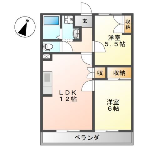 エル・コーポ中山の間取り