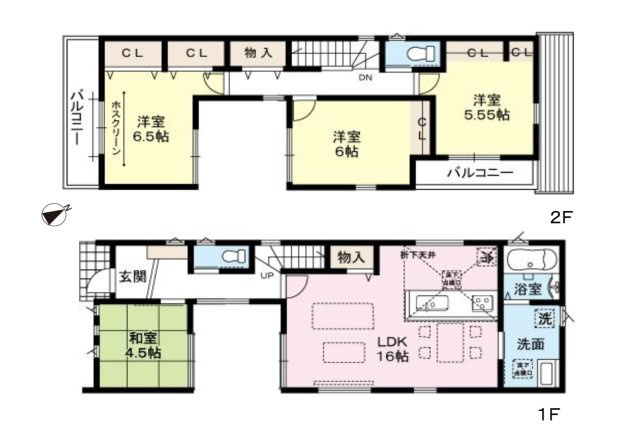 福岡市南区皿山3丁目第3-4棟（2号棟）の間取り|18時以降のお時間もお気軽にご相談ください！