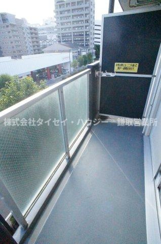 芝コーポ三号館のバルコニー