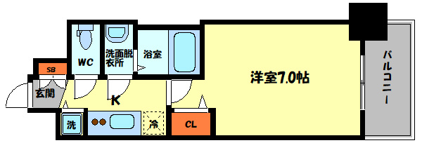 プレサンス水都OKAWAの間取り|プレサンス水都OKAWA　間取り