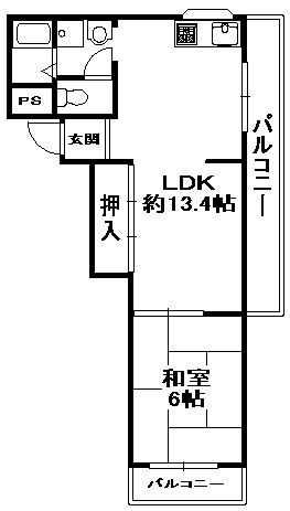 モダンアパートメント神戸宝塚Ⅱの間取り