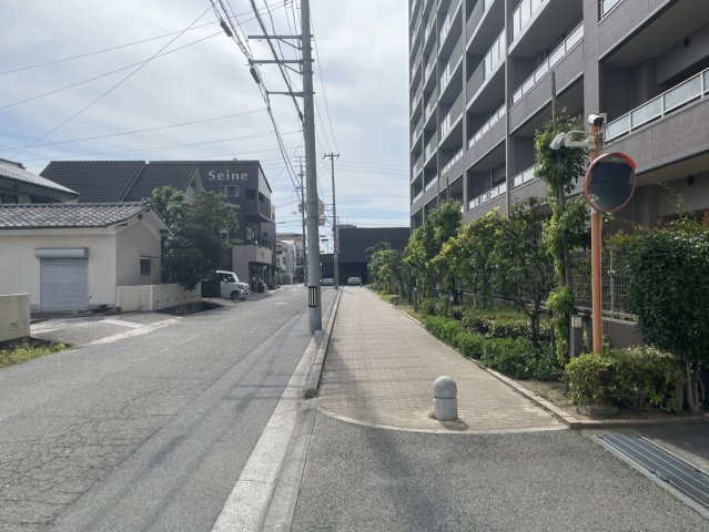 ポレスター松山フォレストシティの周辺|市街地に近い立地ながら、平坦な南側道路のおかげでお車での出入りもストレスなく軽やかに行えます
