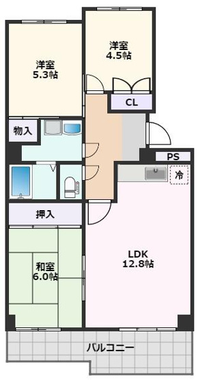 【間取り】 | 千里サザンテラス