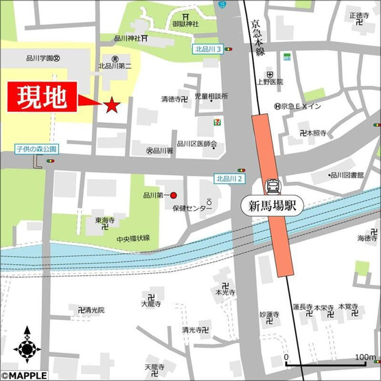 【地図】北品川テラス 