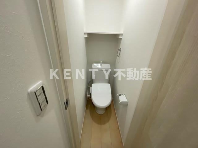 【トイレ】 | ＭＥＬＤＩＡ下丸子 | 落ち着いた色調のトイレです