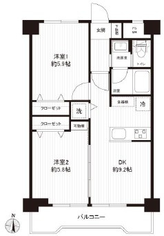 【間取り】 | 白鳥壱番館ダイヤモンドマンション
