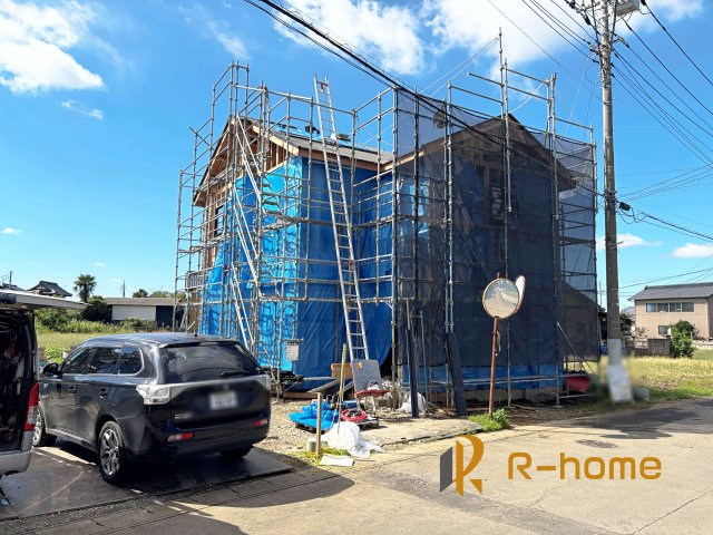つくば市前野4期　新築戸建て　1号棟の外観|ご予約を頂ければ、『平日』はもちろん『早朝』や『夜間』もご見学可能です♪お気軽にお申し付けください♪