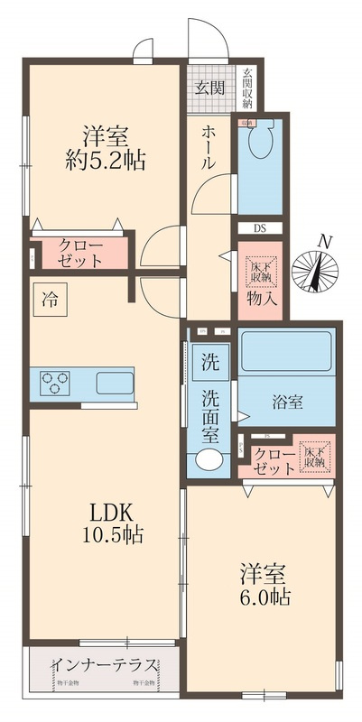 稲城市大丸のアパートの間取り