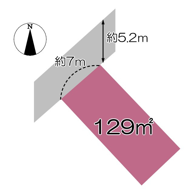 売土地　富士市鵜無ケ淵の土地図