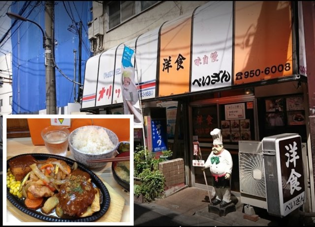 新宿区上落合２丁目のアパートの周辺|中井には藤子・F・不二雄が愛した定食屋さん”ぺいざん”が。店主がイイ味出しているお店です。駅から5分ほどの距離に。