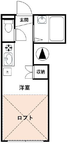 新宿区上落合２丁目のアパートの間取り