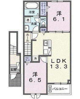 【間取り】 | ノイエ　ハイマート | 間取図