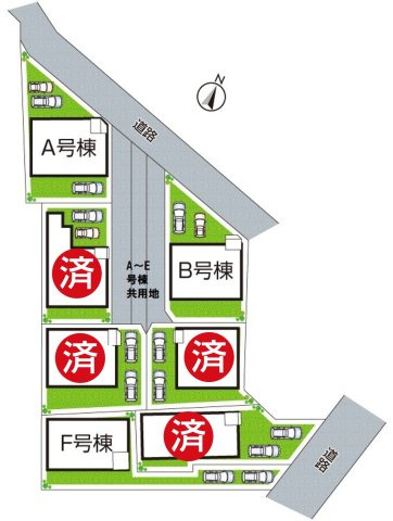 ■26日(土)27日(日)現地ご見学可能！　尼崎市西昆陽　全7邸の区画図|全7区画