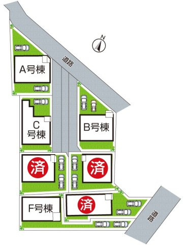 ■24日(土)25日(日)現地ご見学可能！　尼崎市西昆陽　全7邸の区画図|全7区画