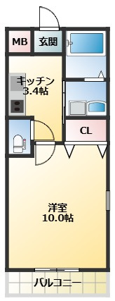 【間取り】 | フジパレス忍ケ丘Ⅰ番館