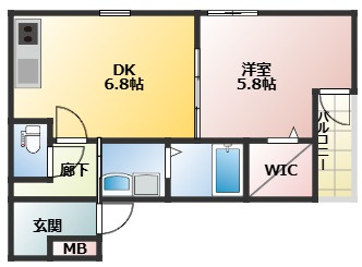 【間取り】 | フジパレス忍ケ丘Ⅰ番館