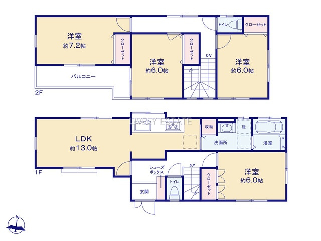 草加市瀬崎4丁目 中古戸建の間取り