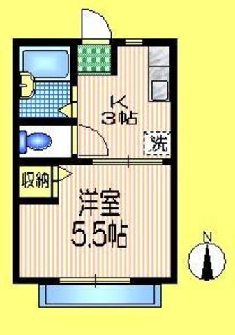 カーサブランカの間取り|南向き　日当たり良好