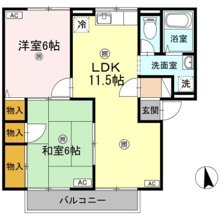 リバーポートリョウの間取り