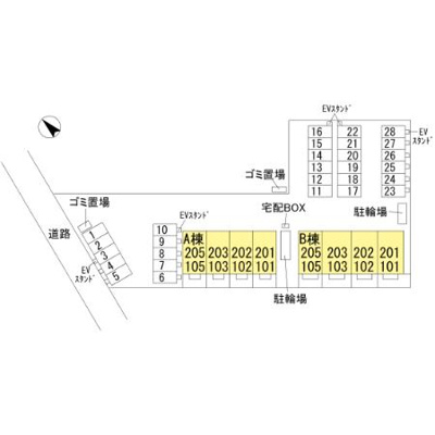 【区画図】 | Orge A棟